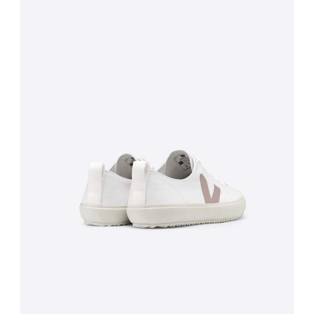 Veja NOVA CANVAS Women's Shoes White/Brown | NZ 475YXF